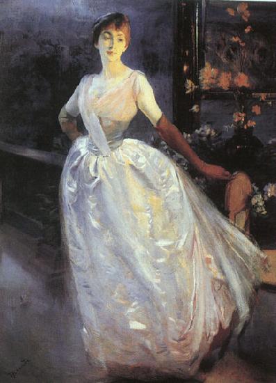 Albert Besnard Portrait of Madame Roger Jourdain